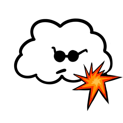 Облачно emoji 💥