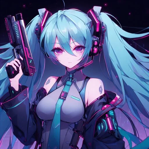 Эмодзи VOLT Hatsune Miku 🔫