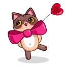 Эмодзи Cat Valentine ❤️