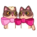 Эмодзи Cat Valentine 👫