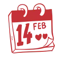 14 FEBRUARY emoji ❤️