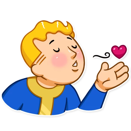 Fallout Vault Boy emoji 😘