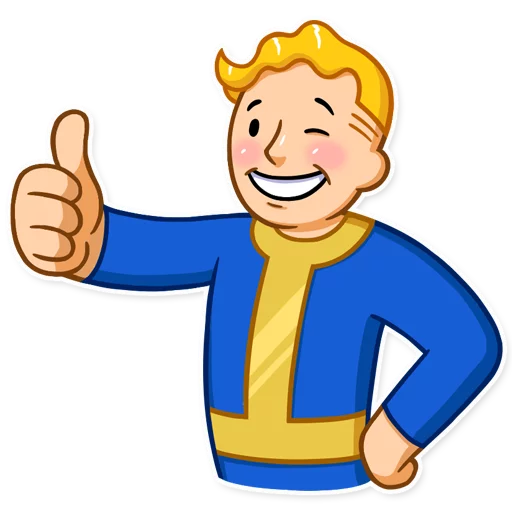 Fallout Vault Boy emoji 👍