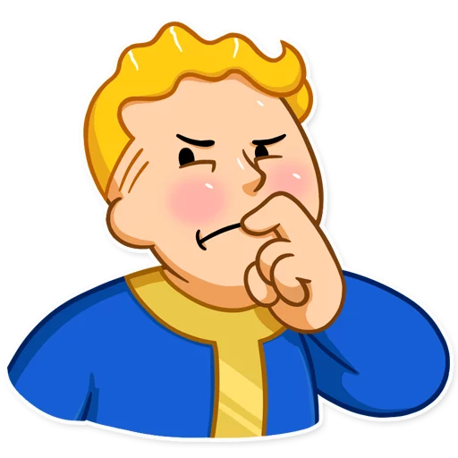 Fallout Vault Boy emoji 🤔