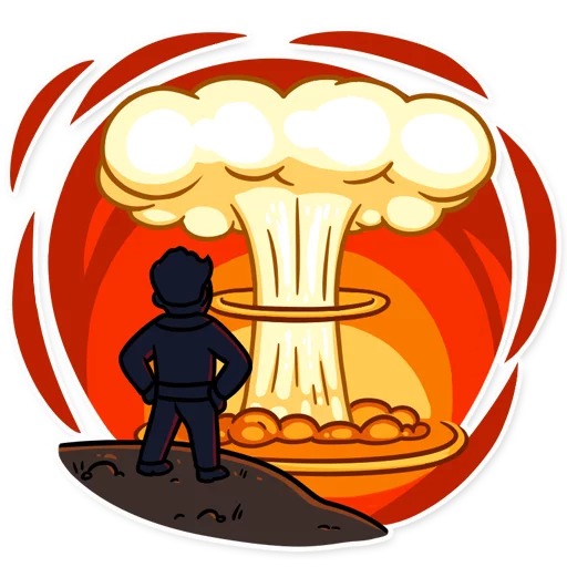 Telegram Sticker «Fallout Vault Boy» 
