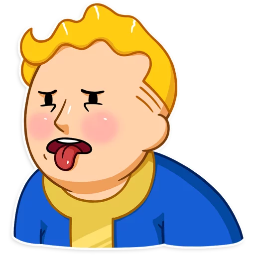 Fallout Vault Boy emoji 😪