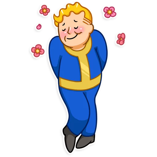Fallout Vault Boy emoji ☺️