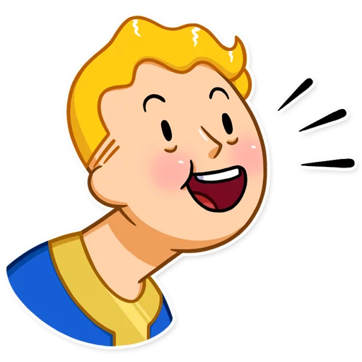 Fallout Vault Boy emoji 😃