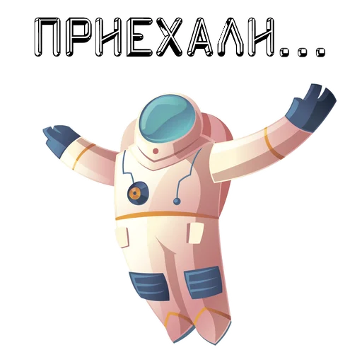 Telegram Sticker «В космос летим» 🛬