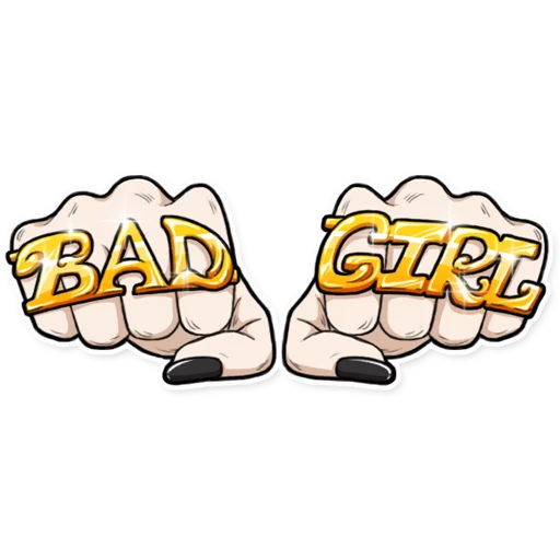 Telegram Sticker «Bad Girl» 