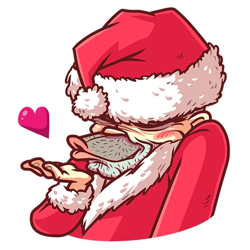 Стикер Telegram «Very Bad Santa» 😘