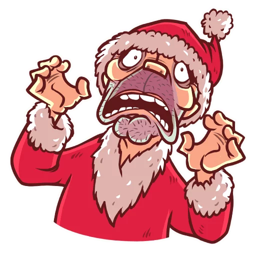 Very Bad Santa emoji 😨