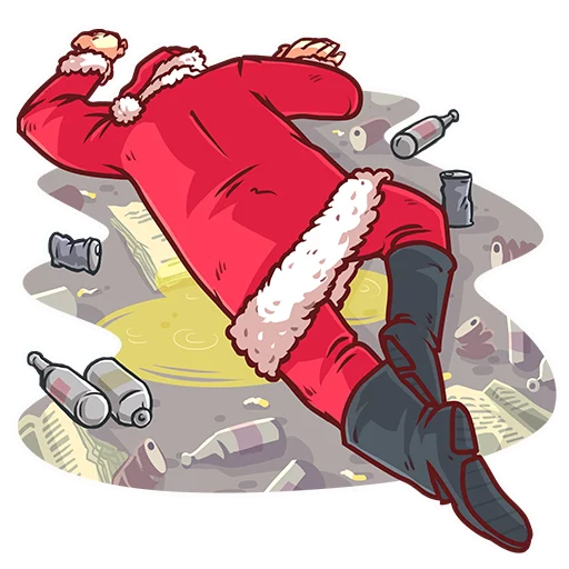 Стикер Telegram «Very Bad Santa» 💀