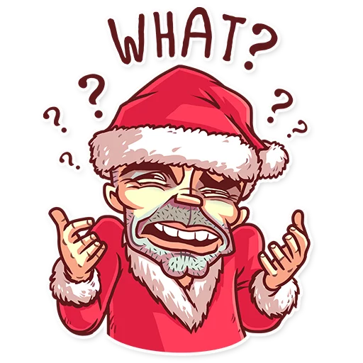 Very Bad Santa emoji ❓