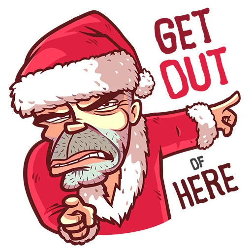 Стикер Telegram «Very Bad Santa» 👉