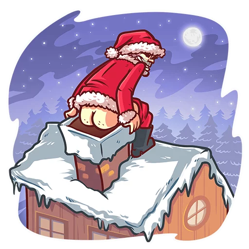 Стікер Telegram «Very Bad Santa» 🚽