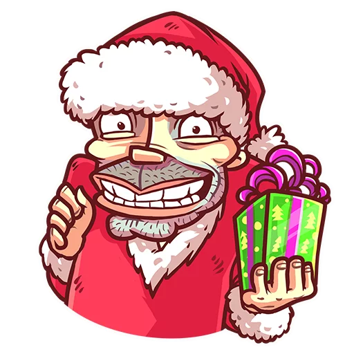 Telegram stiker «Very Bad Santa» 🎁