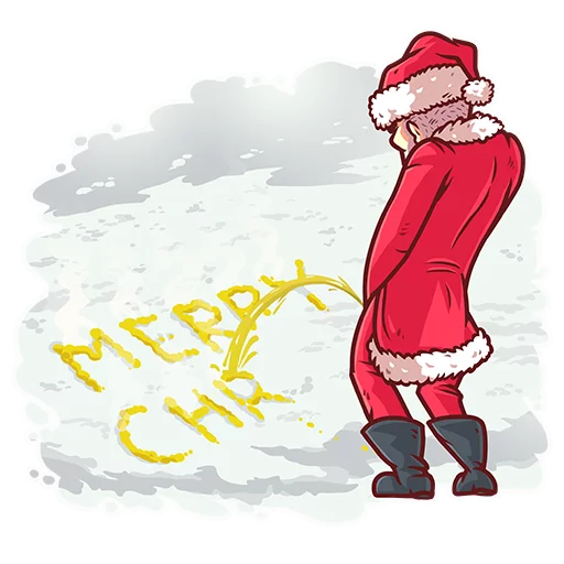 Telegram Sticker «Very Bad Santa» 💦