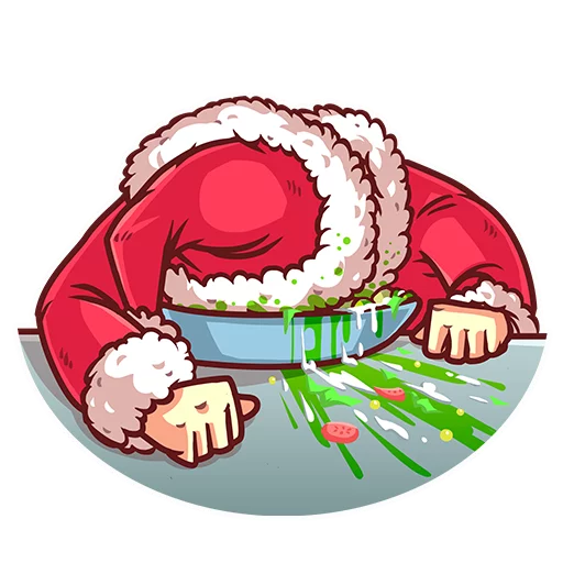 Стікер Telegram «Very Bad Santa» 🍲