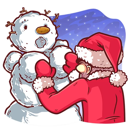Стікер Telegram «Very Bad Santa» ☃