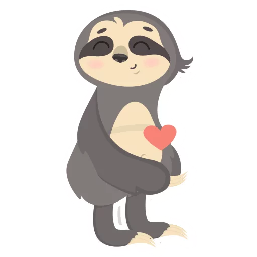 Lazy Sloth stiker 😍