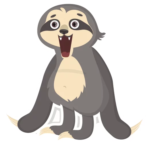 Lazy Sloth stiker 😊