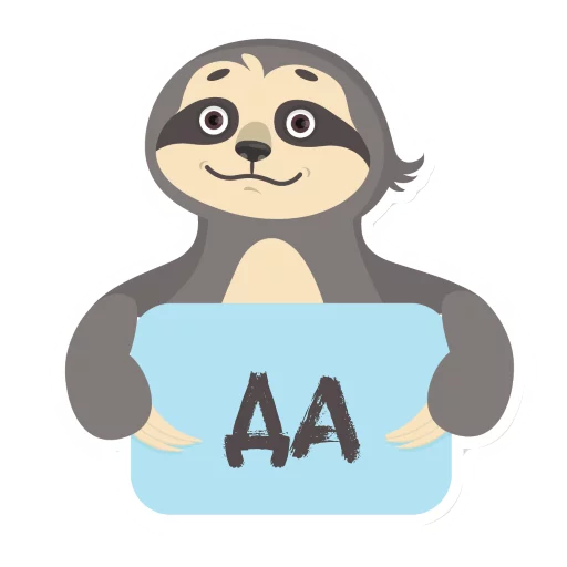 Lazy Sloth stiker 😚