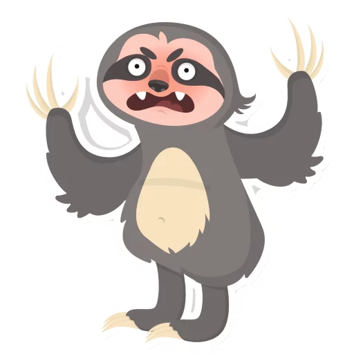 Lazy Sloth stiker 😡