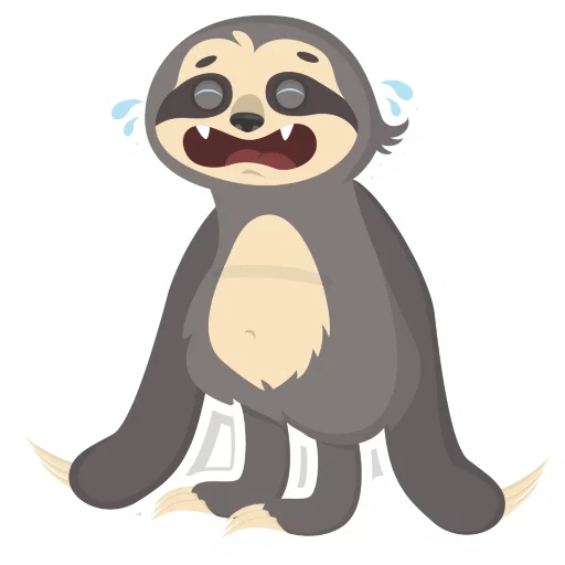 Lazy Sloth stiker 😭