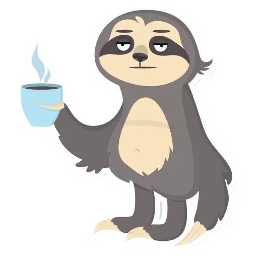 Lazy Sloth stiker 😏