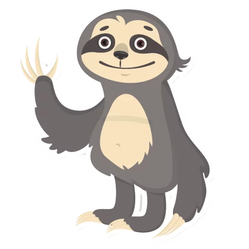 Lazy Sloth stiker 😙