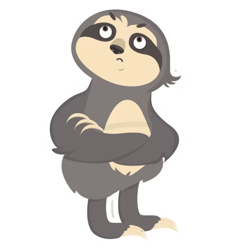 Lazy Sloth stiker 😙