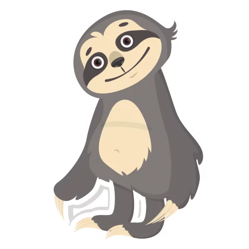 Стікер Lazy Sloth 😊