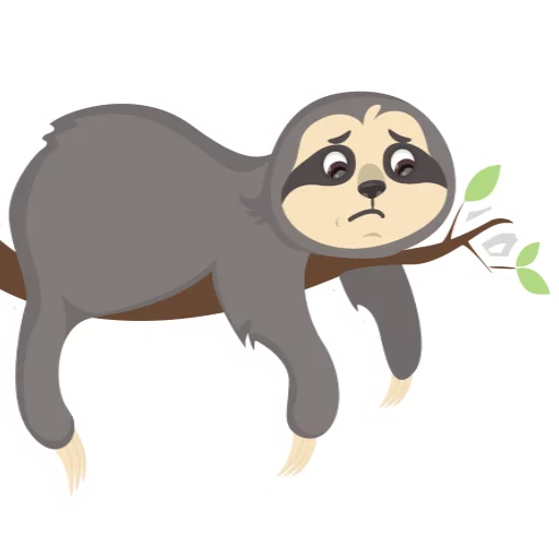 Стікер Lazy Sloth 😢