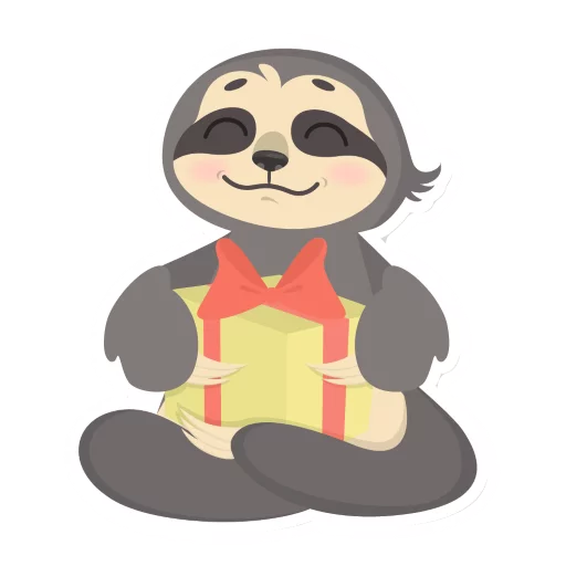 Lazy Sloth stiker 😇