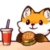 Vicksy fox 🦊 emoji 🍔