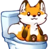 Vicksy fox 🦊 emoji 🚽