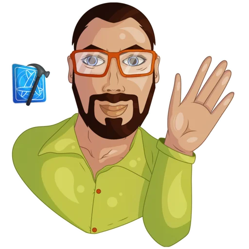 Telegram stiker «Developer Victor» 👋