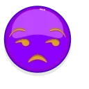 Violet Emoji stiker 😒