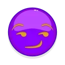 Стікер Violet Emoji 😏