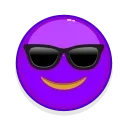 Violet Emoji sticker 😎