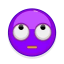 Стикер Violet Emoji 🙄