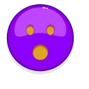 Violet Emoji emoji 😮