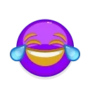 Стикер Violet Emoji 😂