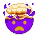 Стикер Violet Emoji 🤯
