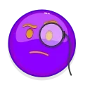 Стикер Violet Emoji 🧐