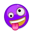 Стикер Violet Emoji 🤪
