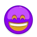 Violet Emoji stiker 😄