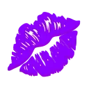 Violet Emoji stiker 💋