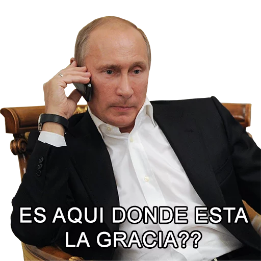 Telegram Sticker «Vladimir Putin» ❓